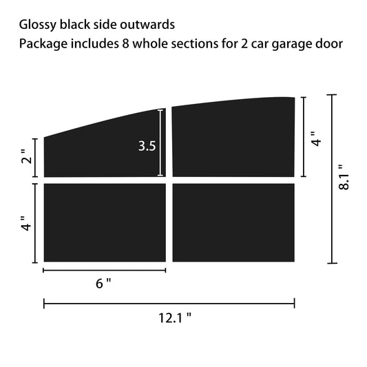 Arch 4 - Pane Style, 12.1"x 8.1" (31 x 20.6 cm) - Sanfurney