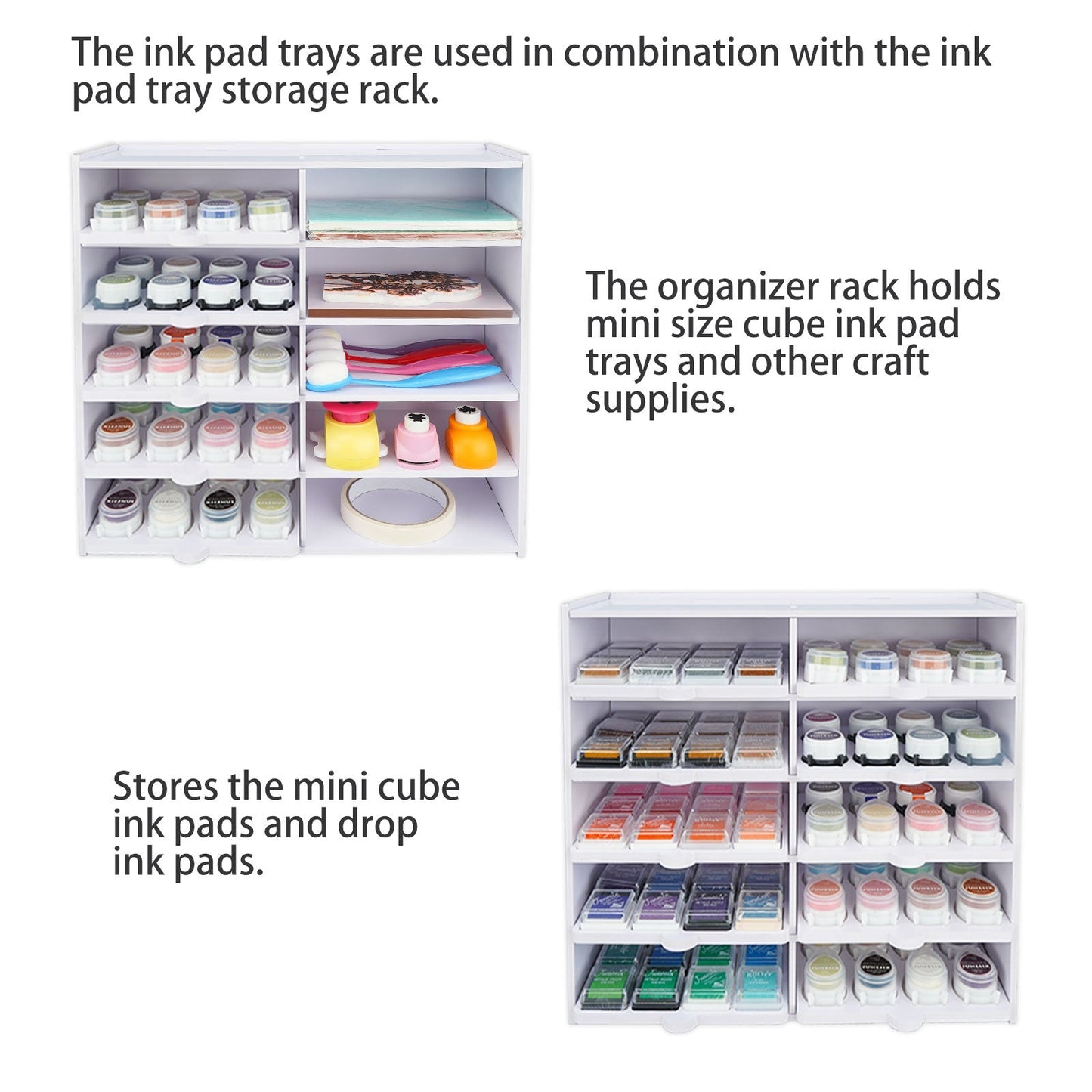 Ink Pad Cube Caddy, 5 Trays - Sanfurney