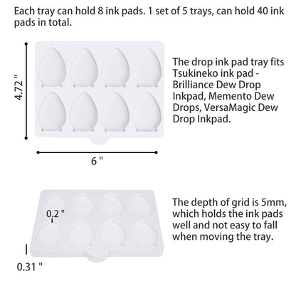 Ink Pad Cube Caddy, 5 Trays - Sanfurney