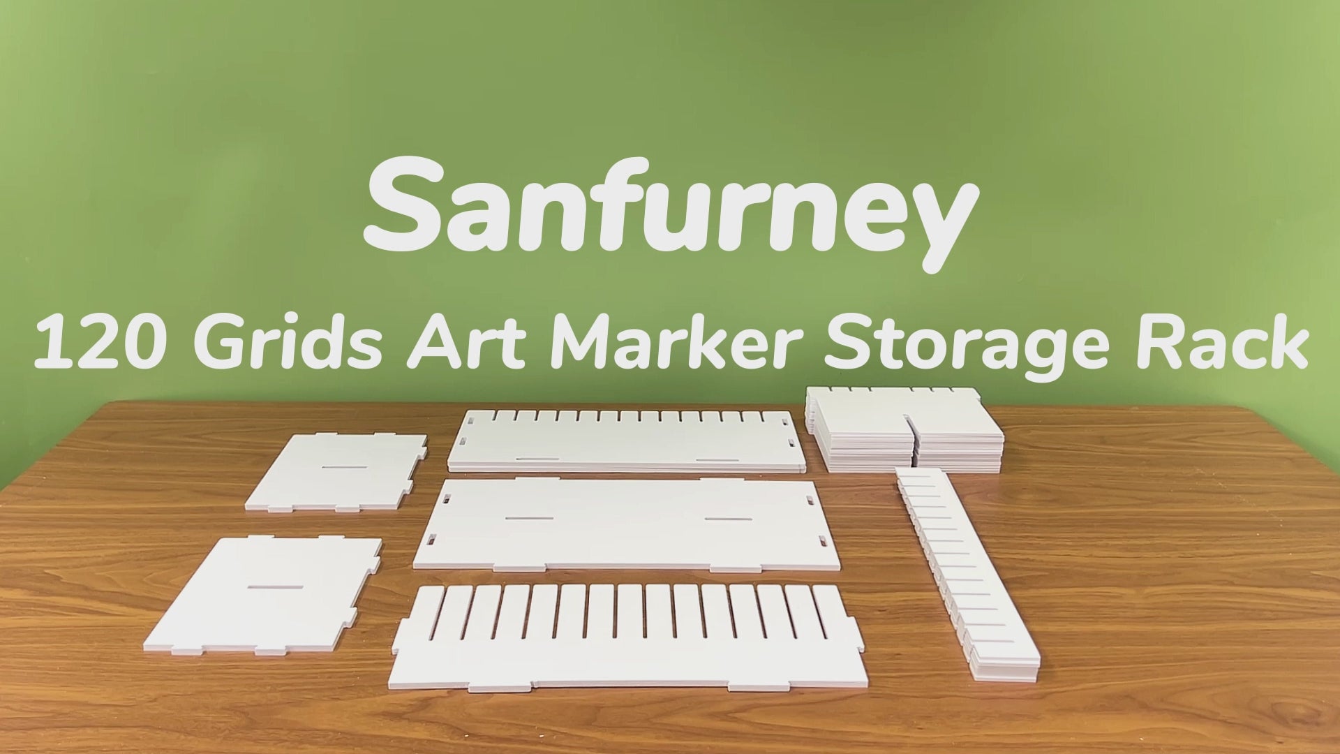 SANFURNEY Art Marker Storage Rack for 300 Markers, Watercolour Brushes Pens  Color Pencils Organizer Holder for Desk