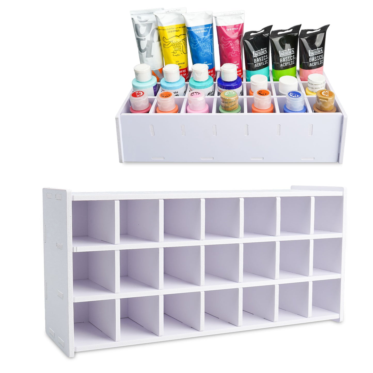Acrylic Paint Organizer, Paint Rack Stand for 45 Bottles of Paints