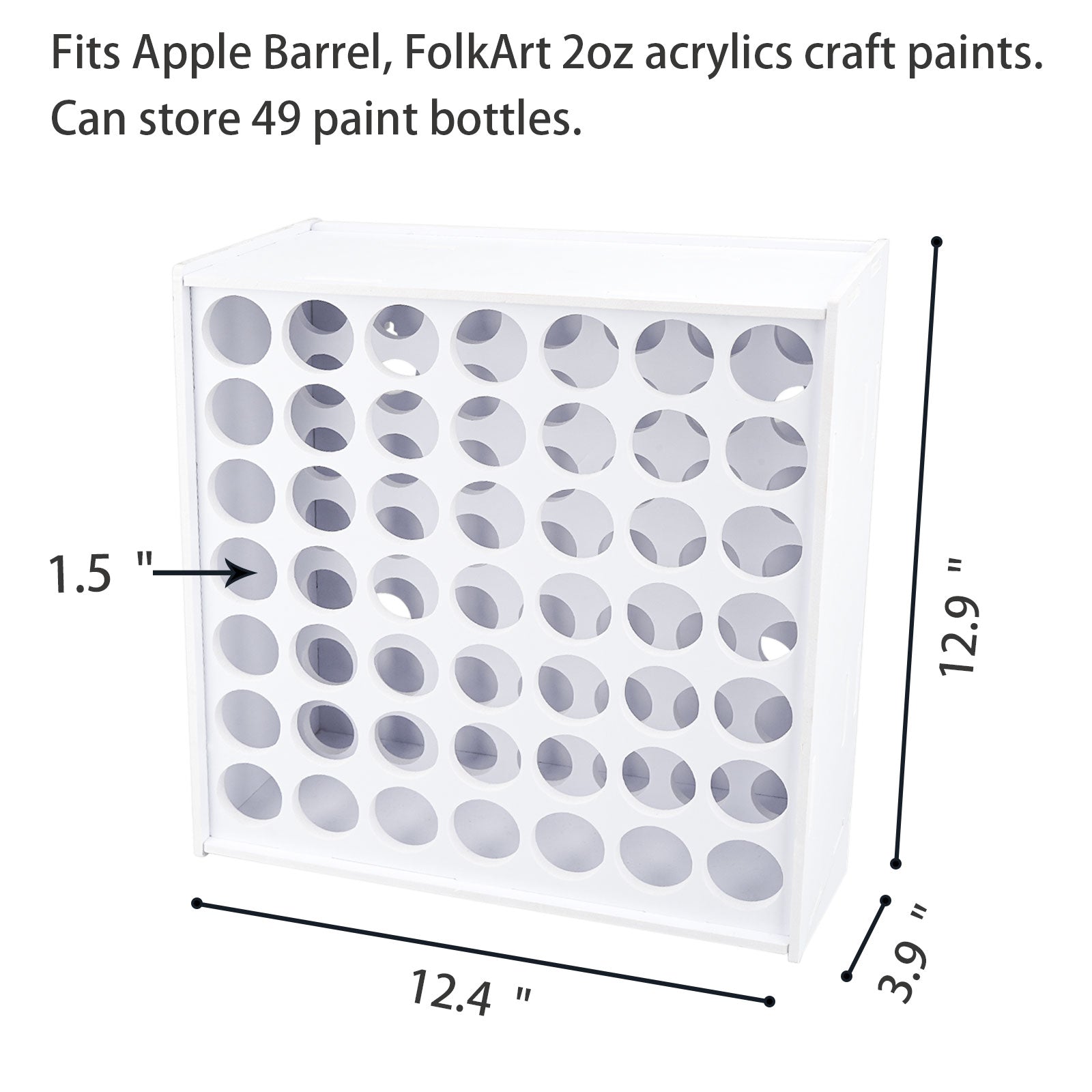 Expandable Hanging Acrylic Paint Rack Apple Barrel and More