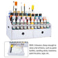 57 Holes Paint Bottles Storage Rack with Cabinet