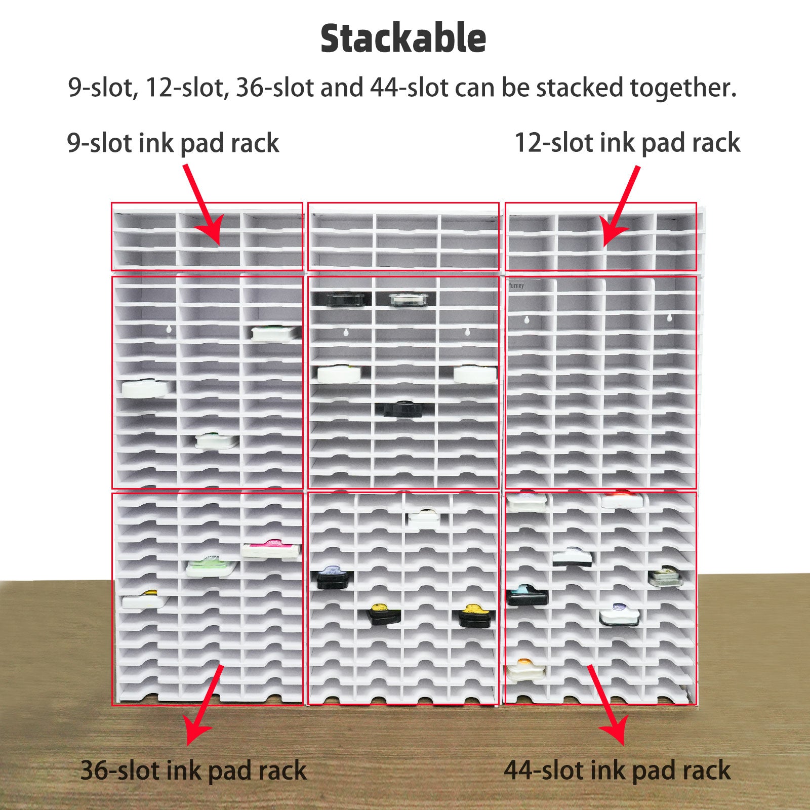  SANFURNEY 12 Tier Scrapbook Paper Organizer for Sizes