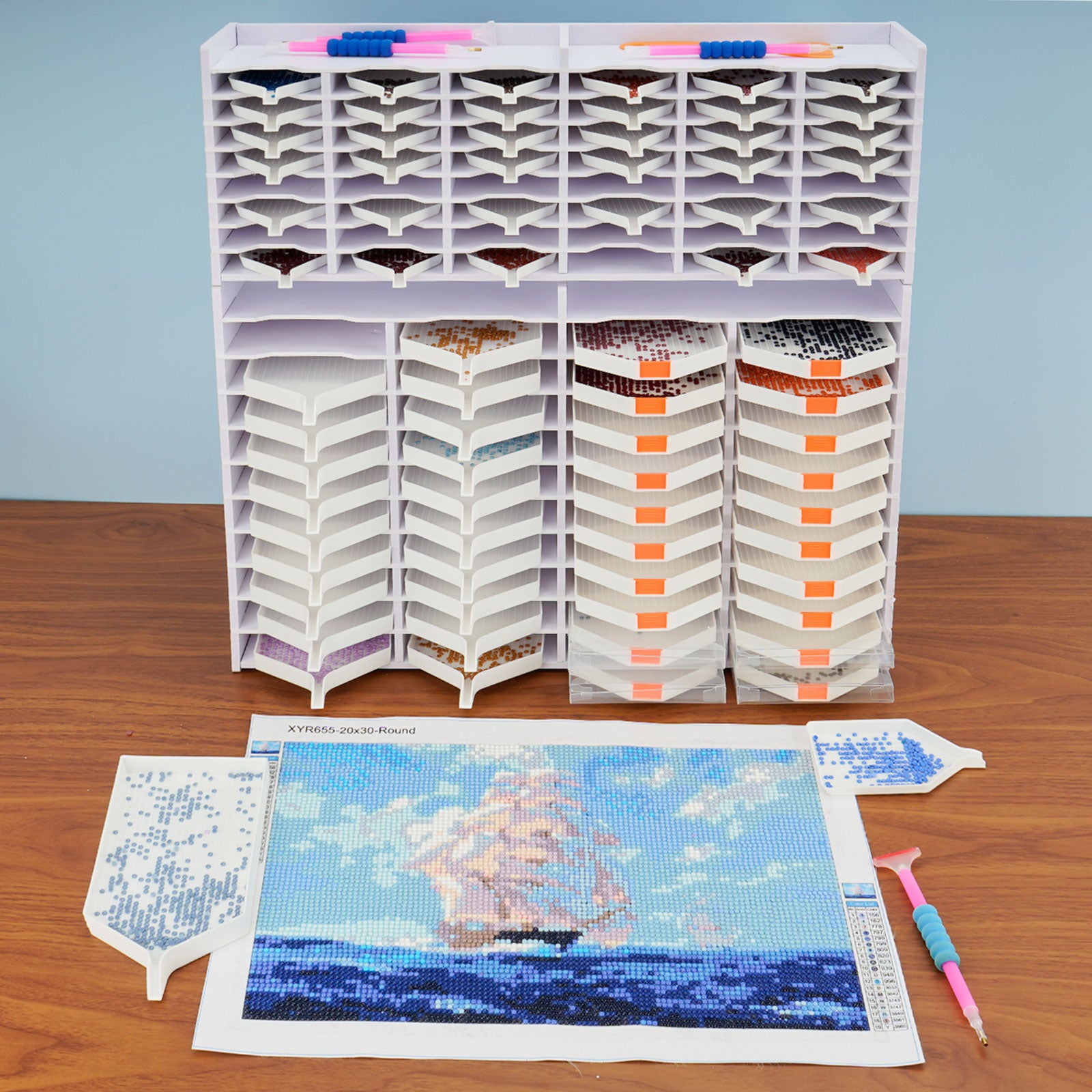 Diamond Painting Tray Storage and Display! 36 Slots and Fits All kinds of  Trays! Under $40! 