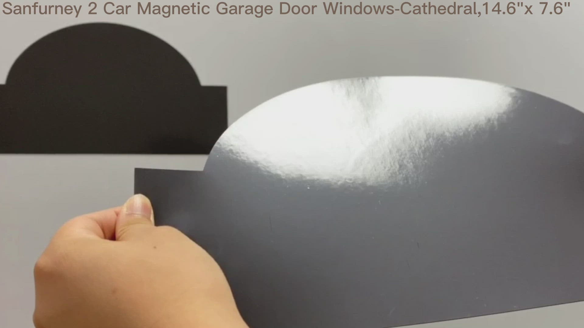 Sanfurney Magnetic Garage Windows Panels Cathedral Style Installation Video