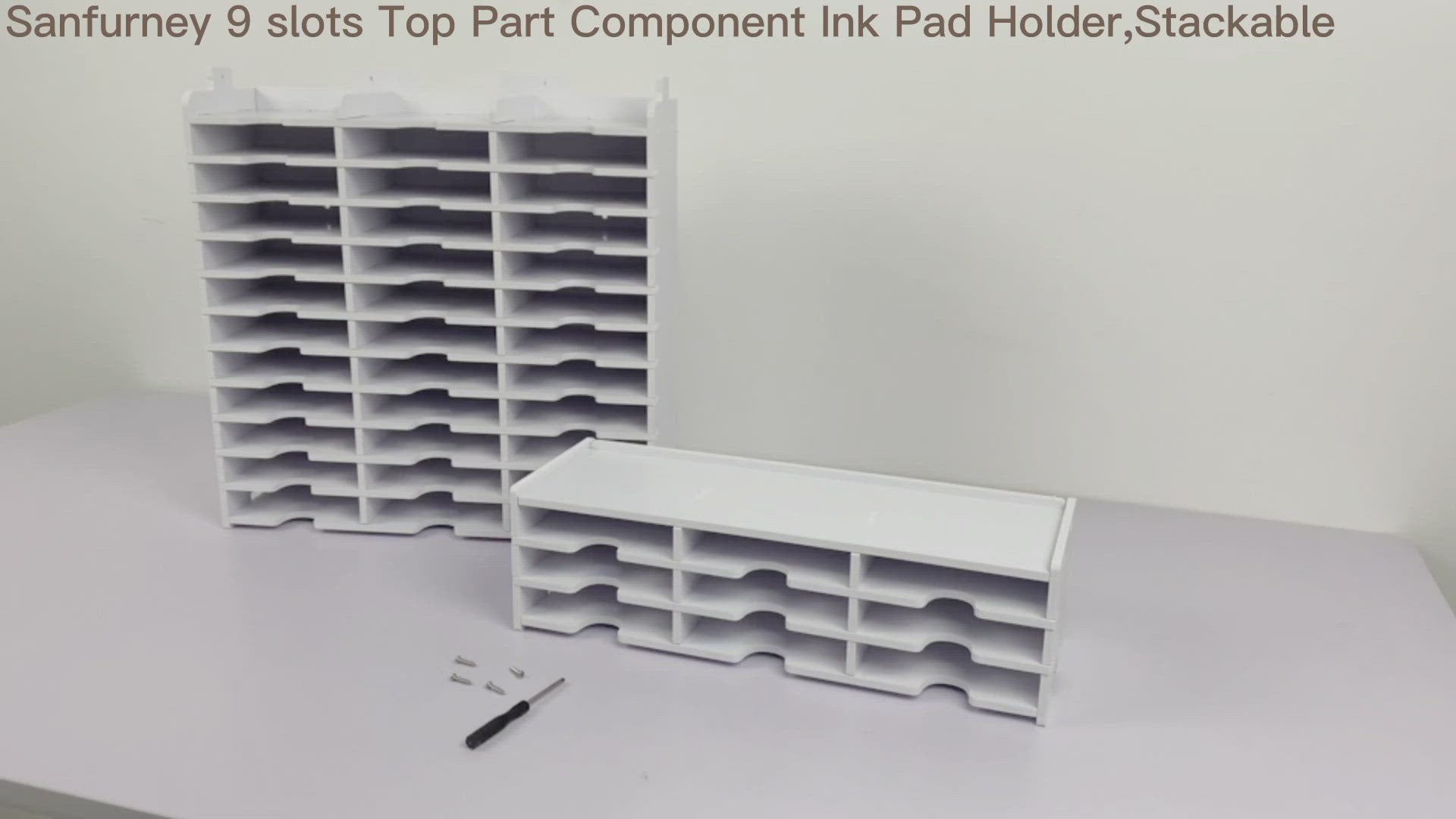 Sanfurney 9 Slots Standard Ink Pad Top Rack Stack Installation Instructions Video